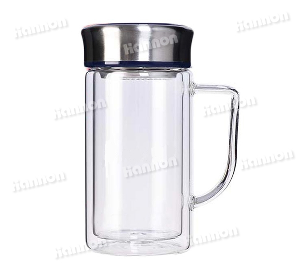 帶手柄辦公玻璃杯(380ml)HN-1501-380